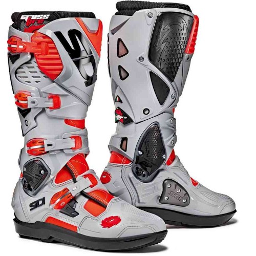 BOTAS SIDI CROSSFIRE 3 SRS - CINZA / LARANJA FLUO